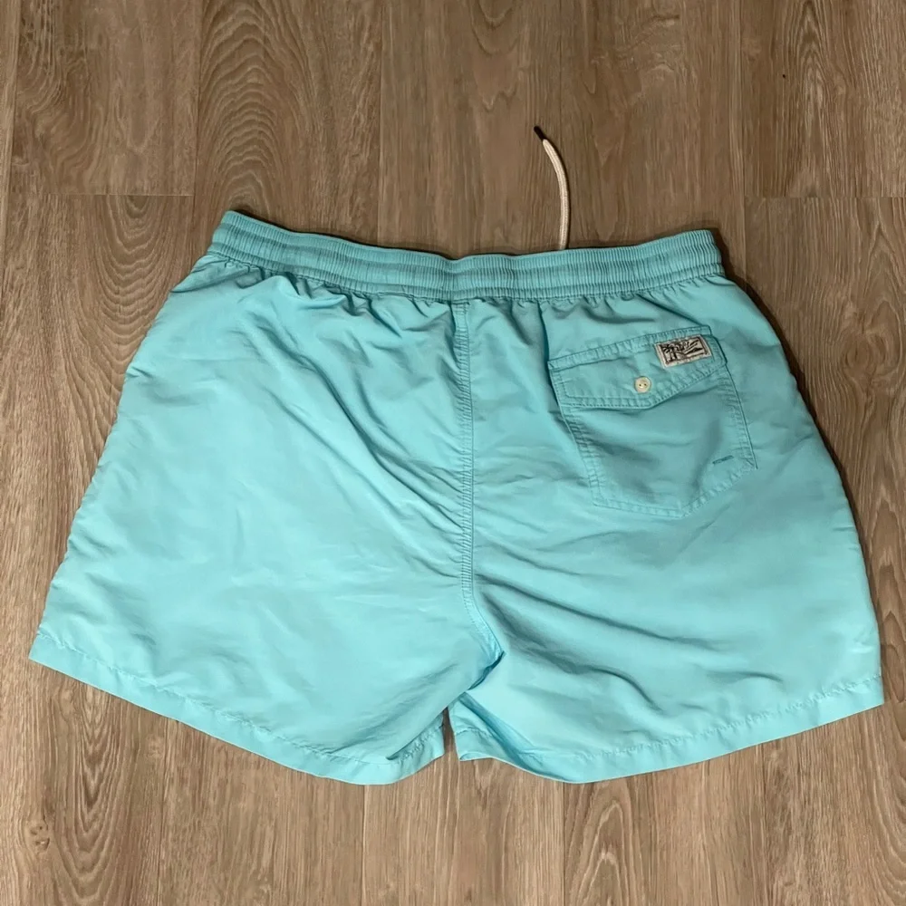 Polo by Ralph Lauren Light Blue Swim Trunks - Picture 4 of 4